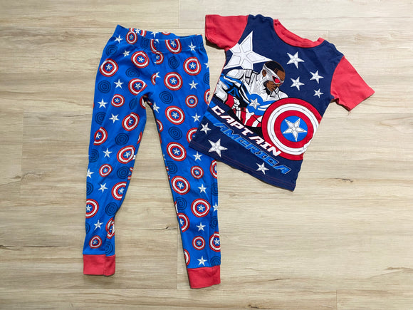 Captain America Pajama Set, 8 (run small)