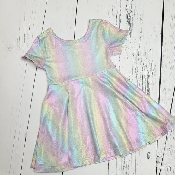 Pastel Rainbow Sparkle Dress, 5 (XL) & 6/6X (2XL)