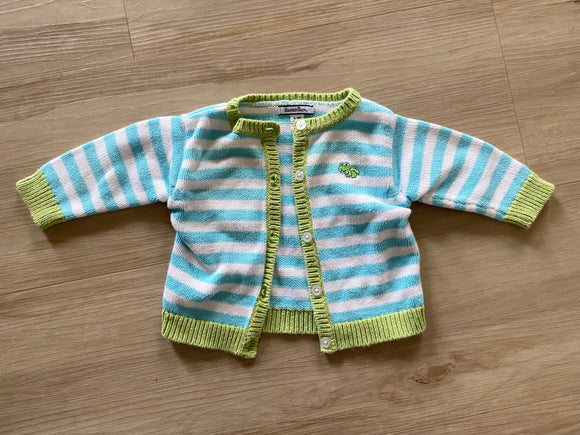 Knitted Frog Sweater, 6-9M
