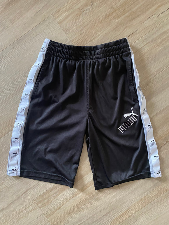 Black Puma Athletic Shorts, M(10-12)