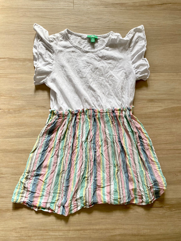 Dip Striped Skirted Dress, M (8-10)