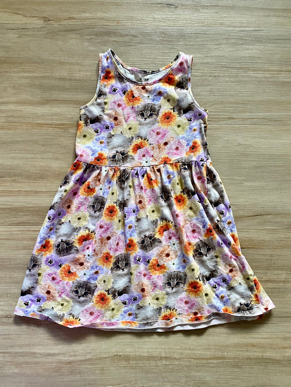 H&M Floral Cat Dress, 6X/7