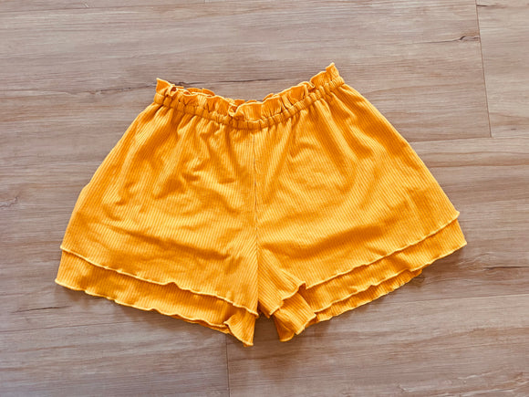 Art Class Mustard Yellow Loose Shorts, M(7/8)