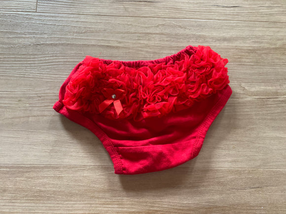 Boutique Red Ruffle Butt Bloomer, S (2T)
