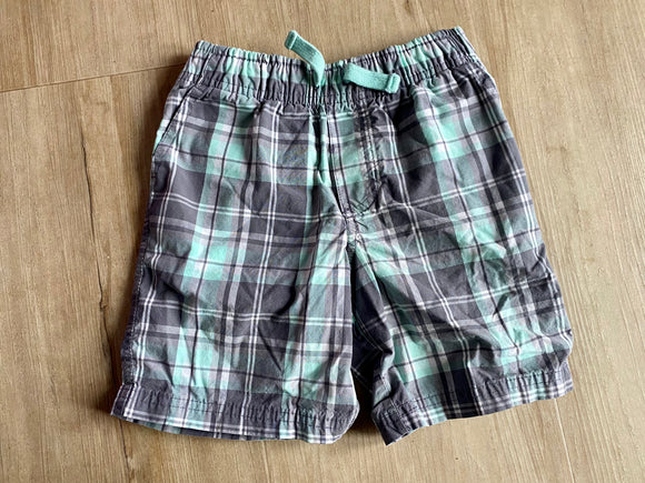 Carter's Mint/Grey Plaid Shorts, 4T
