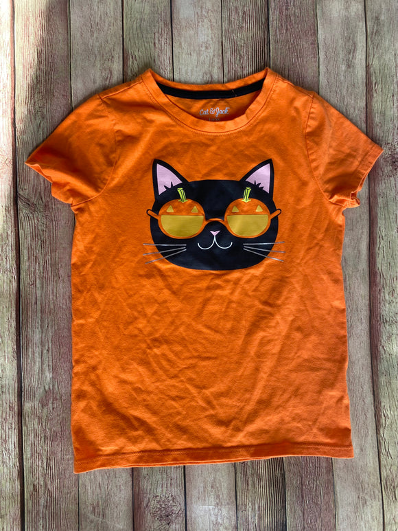 Halloween Kitty T-Shirt, S(6/6X)