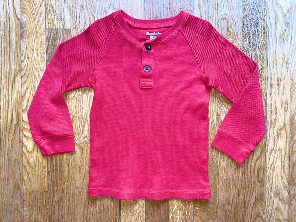 Red Long Sleeve Thermal, 5T