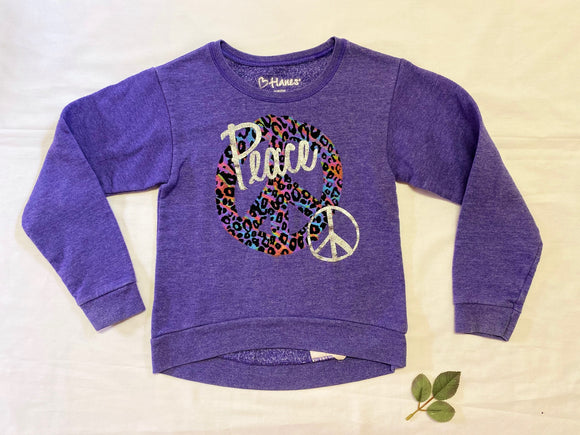 'Peace' Sweatshirt, S (6, 6X)