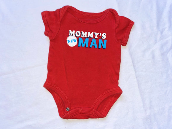 'Mommy's New Man' Onesie, NB