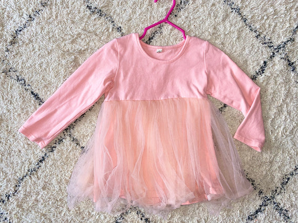 Pink, Tulled Dress, 18-24M
