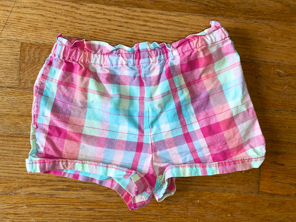 Blue/Pink Plaid Shorts, 24M