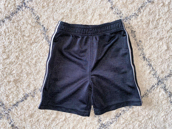 Black/White Athletic Shorts, 2T