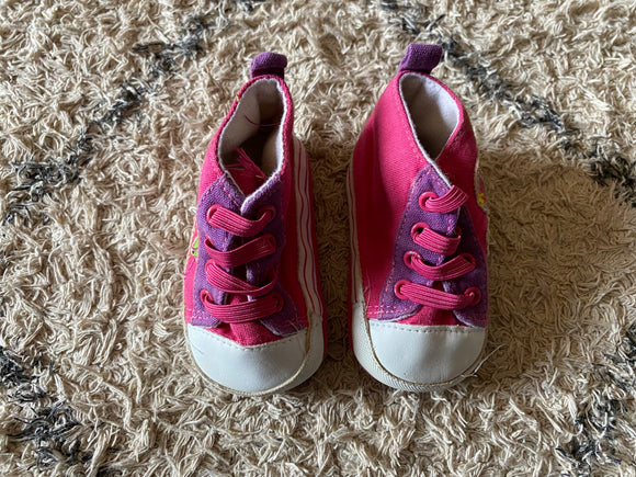 Pink Pull On Shoes, 6-9M