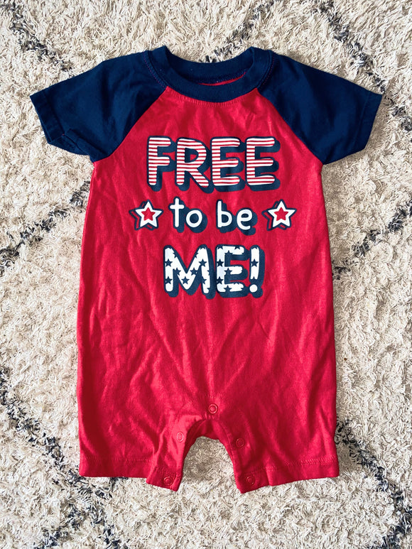 'Free to be Me!' Romper, 6-9M