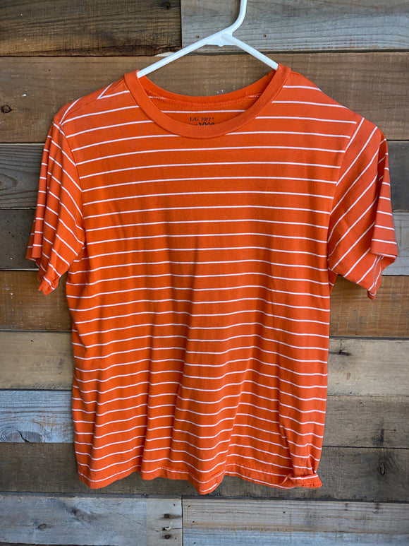 Orange/White T-Shirt, L (10-12)