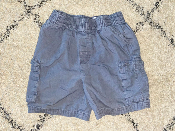 Grey Cargo Shorts, 2T