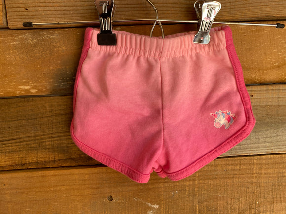 Pink Unicorn Shorts, 0-3M