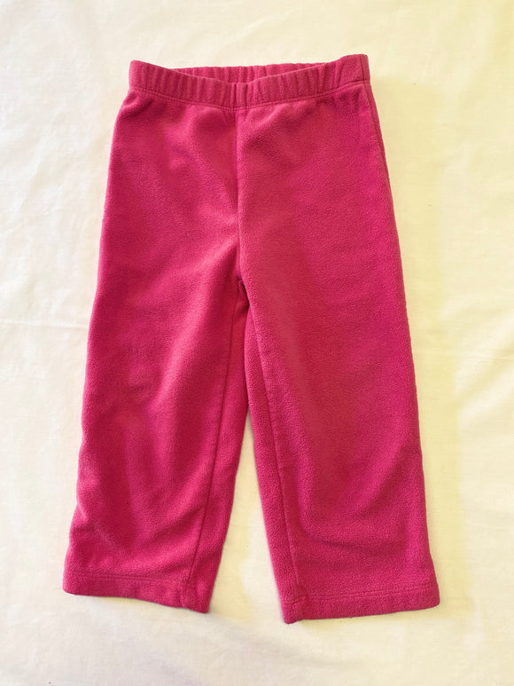Fleece Pink Pants, 24M