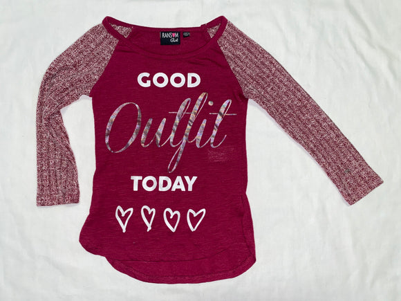 ‘Good Outfit’ Tee, XS (4-5)