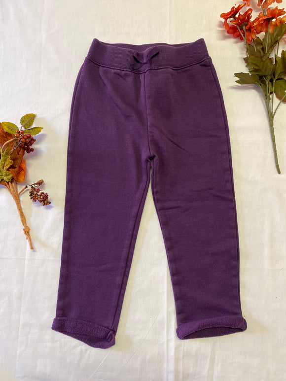 Purple Sweat Pants, 4T