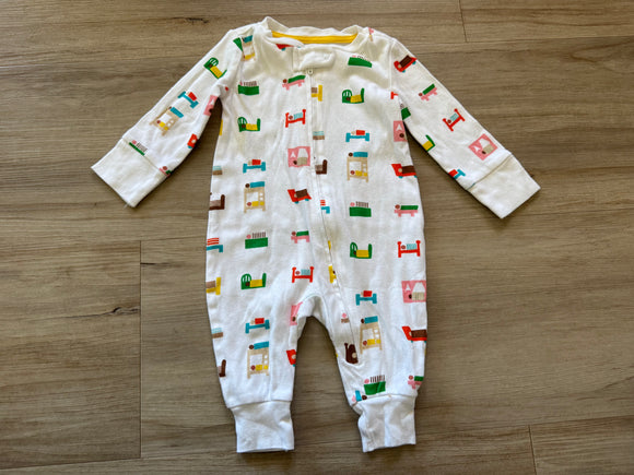 christian robinson Bed Print Sleeper, 0-3M