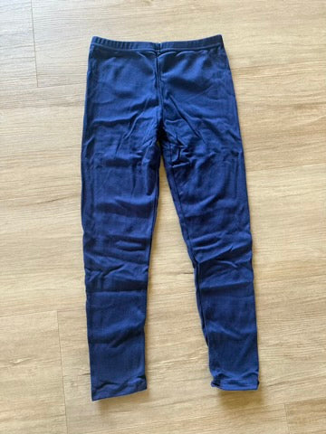NWOT HoeVou Navy Leggings, 8-10Y
