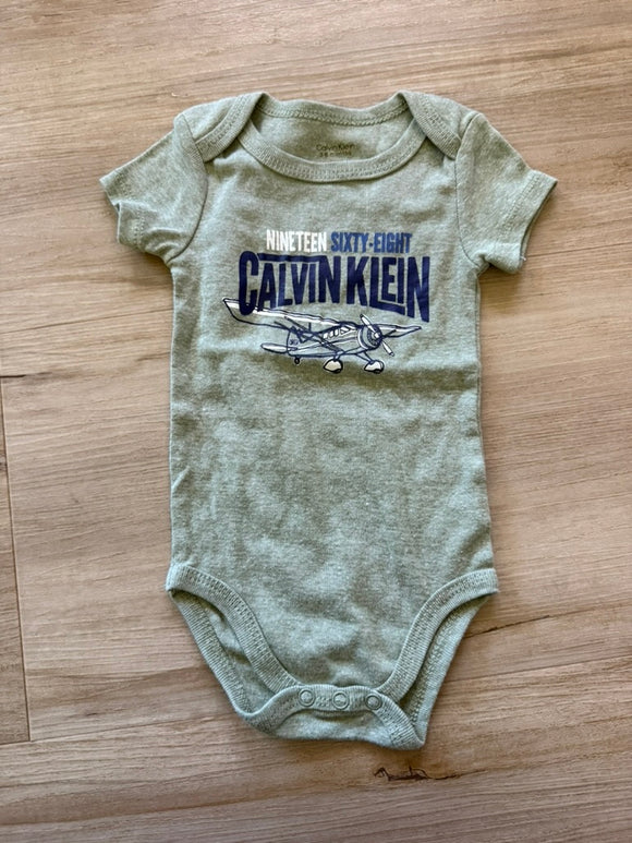Calvin Klein Airplane Onesie, 3-6M