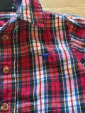 Wrangler Plaid Flannel Button Down, 3T