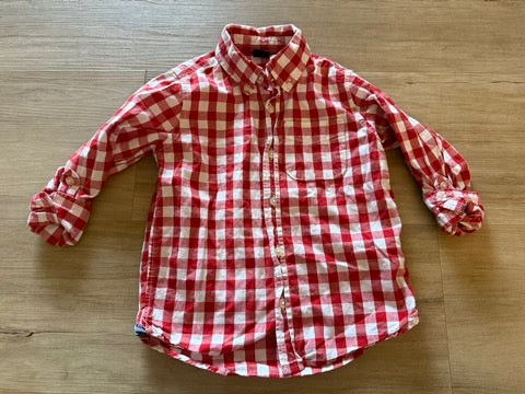 Baby Gap Red Checkered Button Down, 5