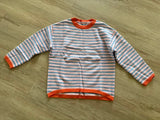 New Pink/Blue Striped Sweater, 130 (8)