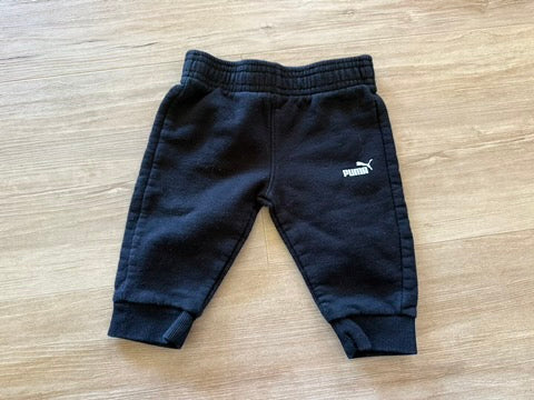 Puma Black Sweatpants, 3-6M