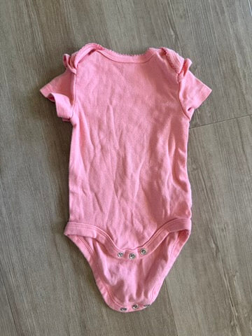 Cloud Island Pink Onesie, 0-3M