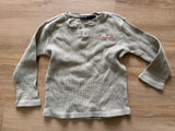 Cherokee Green/grey Rib Knit Henley, 5T