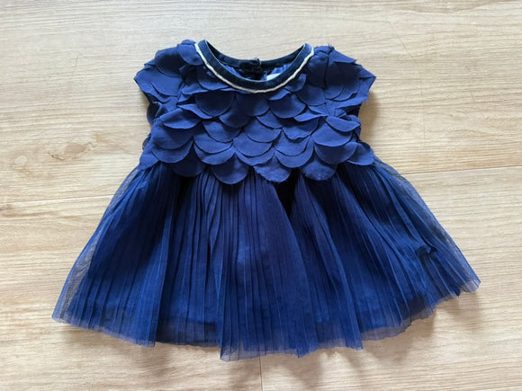 Cat & Jack Navy Blue Fancy Dress, 0-3M