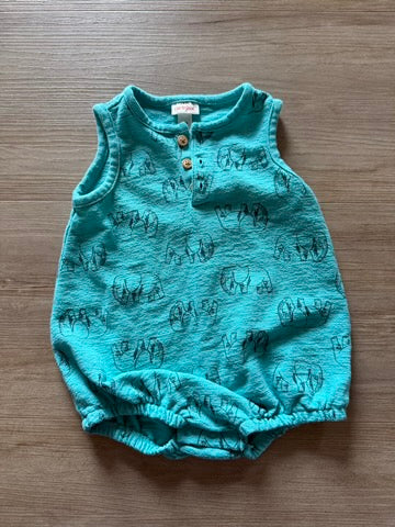 Cat & Jack Elephant Bubble Romper, 12M