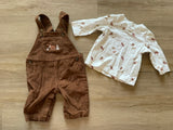 Carter's Corduroy Overall Moose Set, 3M