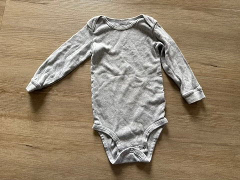 Carter's Grey Long Sleeve Onesie, 18M