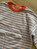 New Pink/Blue Striped Sweater, 130 (8)