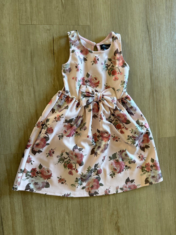 Love 2 Be Loved Pink Flower Dress, 3T