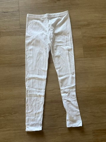 NWOT HoeVou White Leggings, 8-10Y