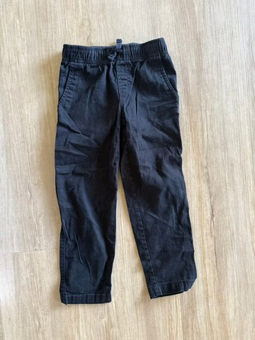 Wonder Nation Black Pull On Pants, XS(4-5)