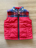 Carter's Red, Plaid Puffer Vest, 6M