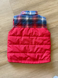 Carter's Red, Plaid Puffer Vest, 6M