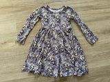 Posh Peanut Bamboo Purple Floral Dress, 3T