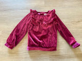 Rachel Zoe Burgundy Velour Top, 3T