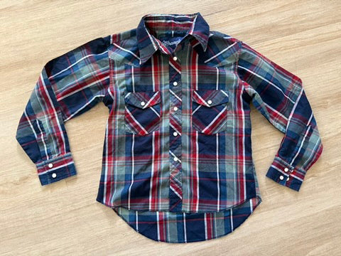 Wrangler Pearl Snap Button Down, M(7/8)