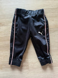Puma Black/Pink Sweatpants, 0-3M