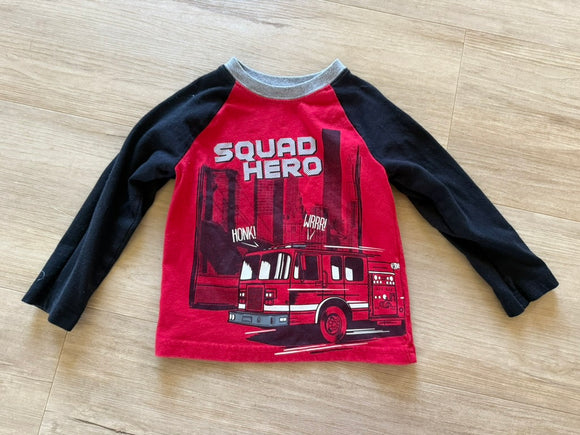 Garanimals Fire Truck Long Sleeve, 3T