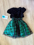 NWT Jona Michelle Green Holiday Dress Set, 4T