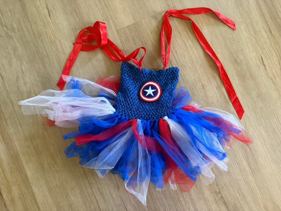 Girl Captain America Costume, Toddler